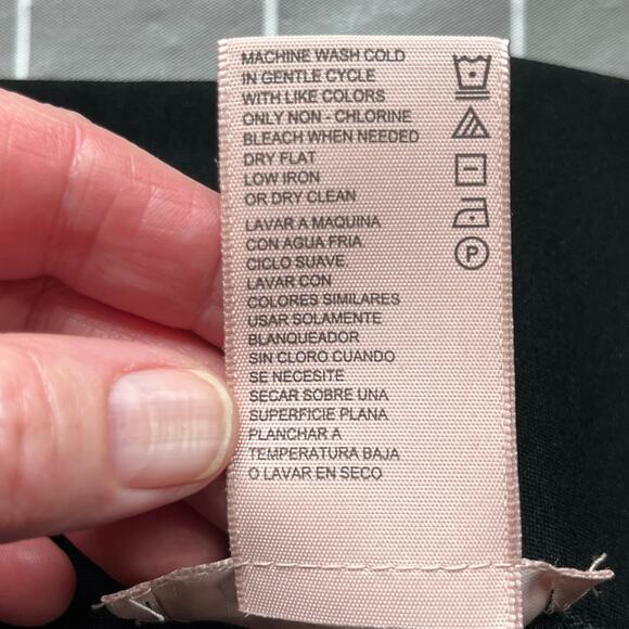 Philosophy Anthropologie High Rise Pull-On Black Leggings Wide Waistband NWT LG - Picture 9 of 9